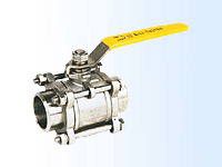 三片式對(duì)焊球閥